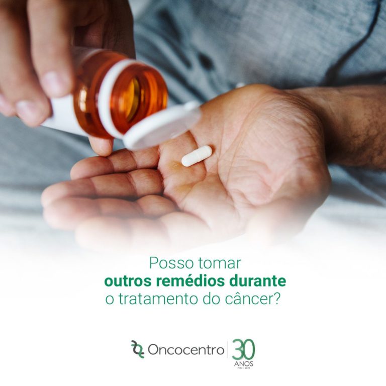 Posso tomar remédios durante o tratamento do câncer? | Oncocentro